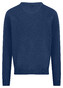 Fynch-Hatton Solid Color Superfine 3-Ply Cotton V-Neck Trui Midnight
