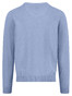 Fynch-Hatton Solid Color Superfine 3-Ply Cotton V-Neck Trui New Breeze