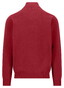 Fynch-Hatton Solid Color Troyer Zip Superfine Cotton Trui Brick