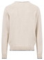 Fynch-Hatton Solid Color V-Neck Subtle Tipping Superfine Cotton Trui New Off White