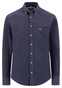 Fynch-Hatton Solid Color Winter Oxford Button-Down Overhemd Navy