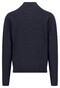 Fynch-Hatton Solid Color Zip Air Cotton Cardigan Navy