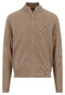 Fynch-Hatton Solid Color Zip Air Cotton Cardigan Taupe
