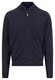 Fynch-Hatton Solid Color Zip Air Cotton Vest Navy