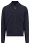 Fynch-Hatton Solid Color Zip Air Cotton Vest Navy