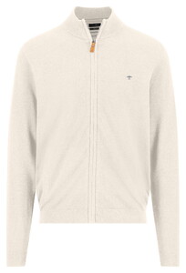 Fynch-Hatton Solid Color Zip Air Cotton Vest Snow White
