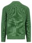 Fynch-Hatton Stand-Up Zip Collar Supersoft Subtle Texture Cotton Vest Dark Leaf