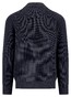 Fynch-Hatton Stand-Up Zip Collar Supersoft Subtle Texture Cotton Vest Navy