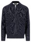 Fynch-Hatton Stand-Up Zip Collar Supersoft Subtle Texture Cotton Vest Navy