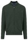 Fynch-Hatton Stand-Up Zip Collar Uni Color Superfine Cotton Knit Vest Dark Ivy