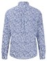 Fynch-Hatton Stripe Floral Pattern Overhemd Strong Blue