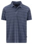 Fynch-Hatton Striped Cotton Jacquard Polo Navy