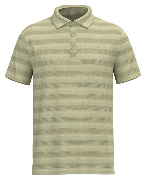 Fynch-Hatton Striped Cotton Jacquard Polo Pistache