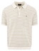 Fynch-Hatton Striped Cotton Linnen Polo New Off White