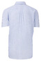 Fynch-Hatton Striped Oxford Short Sleeve Button-Down Overhemd Blue Melange