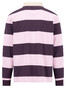 Fynch-Hatton Striped Rugby Polo Pullover Trui Aubergine-Pink