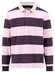 Fynch-Hatton Striped Rugby Polo Pullover Trui Aubergine-Pink