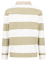 Fynch-Hatton Striped Rugby Polo Pullover Trui New Off White-Beige