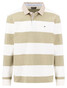Fynch-Hatton Striped Rugby Polo Pullover Trui New Off White-Beige