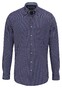 Fynch-Hatton Structure Pattern Button-Down Overhemd Garnet Red-Multi