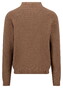 Fynch-Hatton Structured Cotton Polo Pullover Trui Elephant Grey