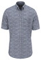 Fynch-Hatton Subtle Check Slub Cotton Overhemd Navy