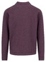Fynch-Hatton Subtle Cotton Mélange Buttoned Superfine Cotton Cardigan Aubergine