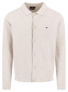 Fynch-Hatton Subtle Cotton Mélange Buttoned Superfine Cotton Vest New Off White