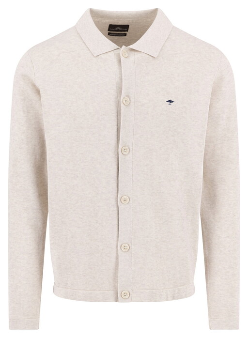 Fynch-Hatton Subtle Cotton Mélange Buttoned Superfine Cotton Vest New Off White