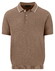 Fynch-Hatton Subtle Faux-Uni Structure Cotton Linnen Polo Elephant Grey