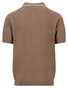 Fynch-Hatton Subtle Faux-Uni Structure Cotton Linnen Polo Elephant Grey
