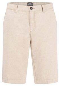 Fynch-Hatton Subtle Structure Cotton Linen Two-Tone Bermuda Stone
