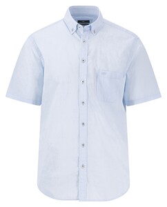 Fynch-Hatton Subtle Structure Short Sleeve Button-Down Shirt Summer Breeze