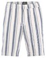 Fynch-Hatton Summer Duo Stripe Drawstring Pull-On Bermuda Blauw-Wit