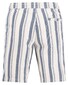 Fynch-Hatton Summer Duo Stripe Drawstring Pull-On Bermuda Blue-White