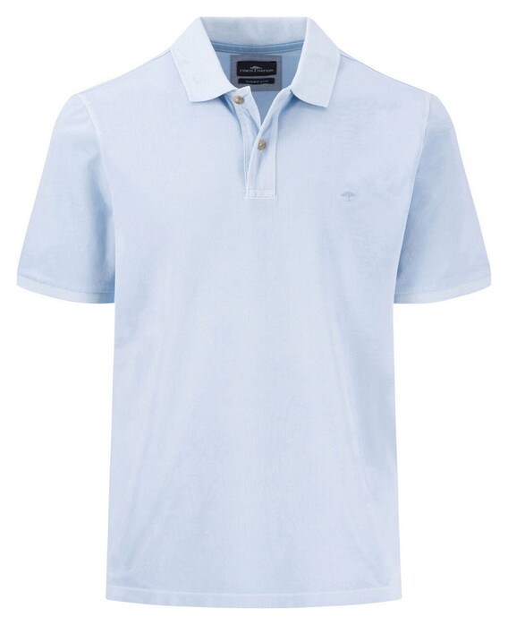 Fynch-Hatton Sunfaded Cotton Polo Summer Breeze