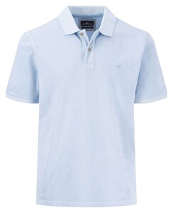 Fynch-Hatton Sunfaded Cotton Poloshirt Summer Breeze