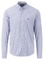 Fynch-Hatton Superfine Combi Check Overhemd Dusty Lavender-Multi