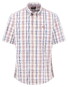 Fynch-Hatton Superfine Cotton Multi Check Poplin Overhemd Spicy Red