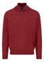 Fynch-Hatton Superfine Cotton Troyer Zip Trui Garnet Red