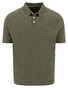 Fynch-Hatton Superflex Shortsleeve Subtle Mélange Polo Donker Khaki