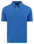 Fynch-Hatton Superflex Shortsleeve Subtle Mélange Polo Harbor Blue