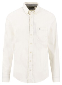 Fynch-Hatton Supersoft Cotton Button-Down Shirt Snow White