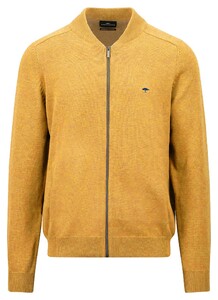 Fynch-Hatton Supersoft Cotton College Collar Mélange Cardigan Winter Sun