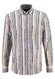 Fynch-Hatton Supersoft Cotton Summer Bold Stripes Button Down Overhemd Dusty Olive