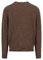 Fynch-Hatton Supersoft Lambswool O-Neck Pullover Dark Chocolate