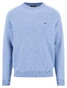 Fynch-Hatton Supersoft Lambswool O-Neck Trui Crystal Blue