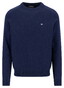 Fynch-Hatton Supersoft Lambswool O-Neck Trui Navy