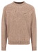 Fynch-Hatton Supersoft Lambswool O-Neck Trui Taupe