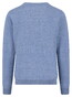 Fynch-Hatton Supersoft Touch O-Neck Cotton Wool Blend Trui Crystal Blue